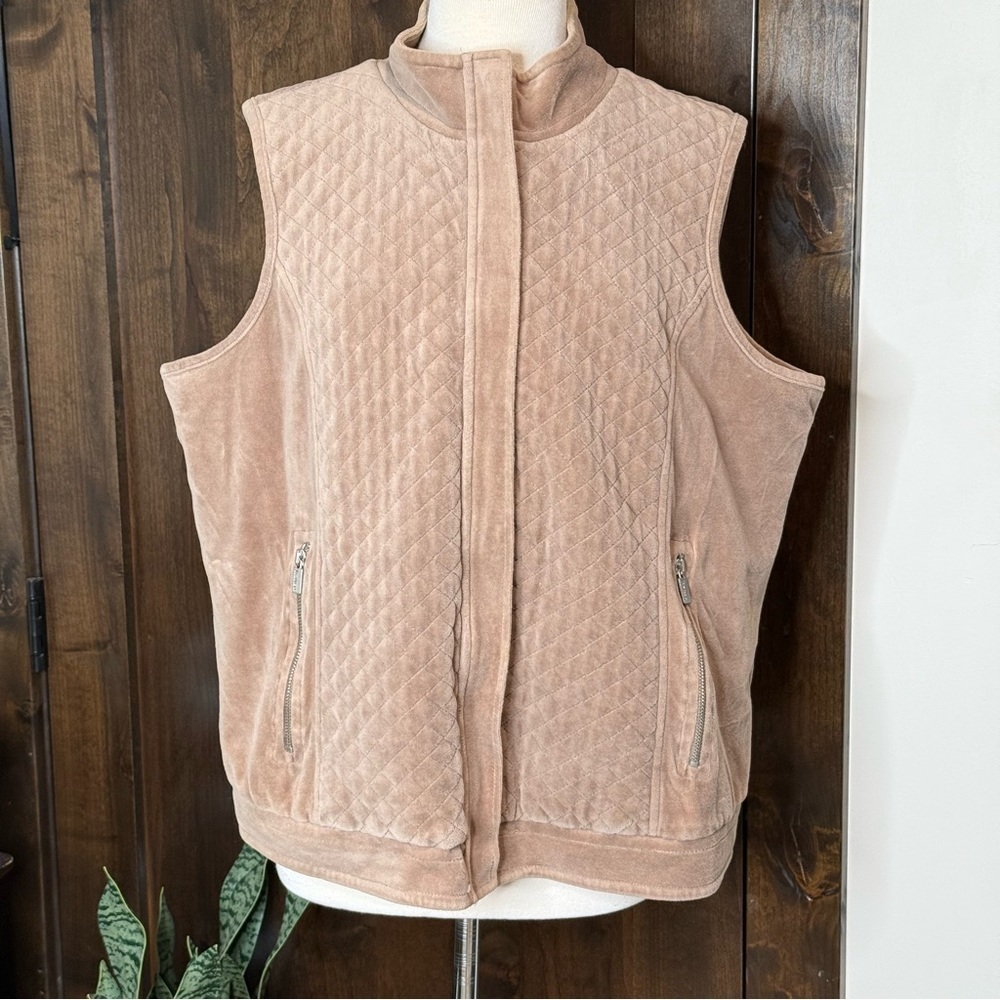 Liz & Co Women’s quilted fleece vest Size XL